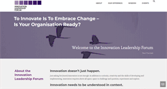Desktop Screenshot of innovationleadershipforum.org